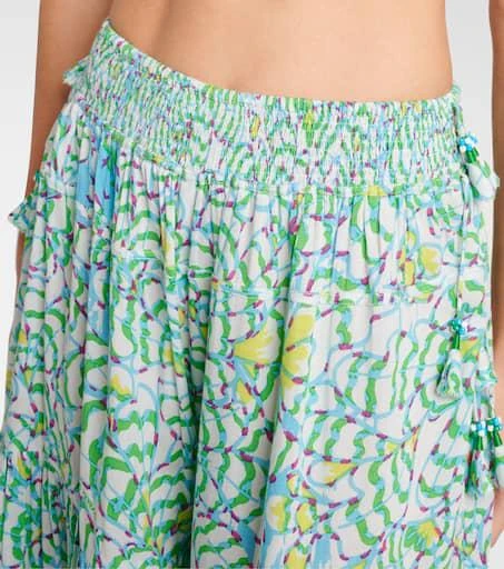 Poupette St Barth Colleen printed wide-leg pants 4