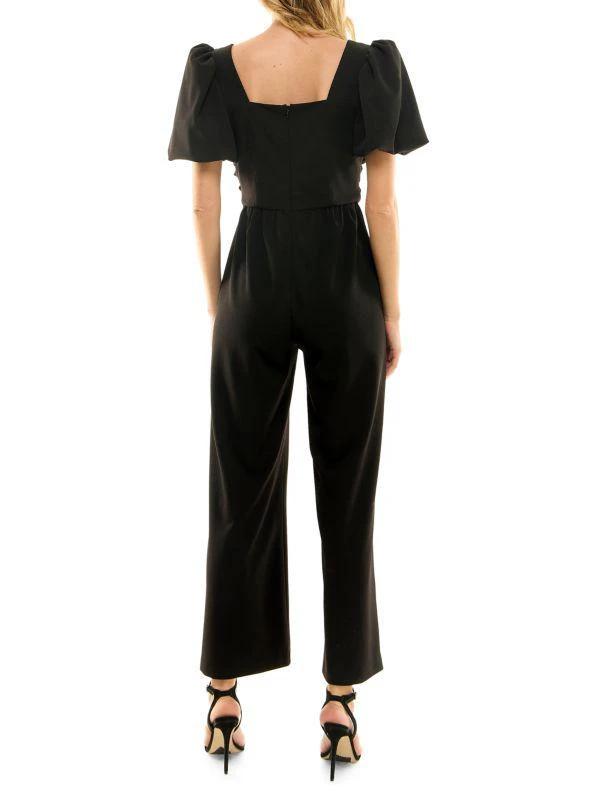 Nicole Miller Squareneck Crepe Jumpsuit 2