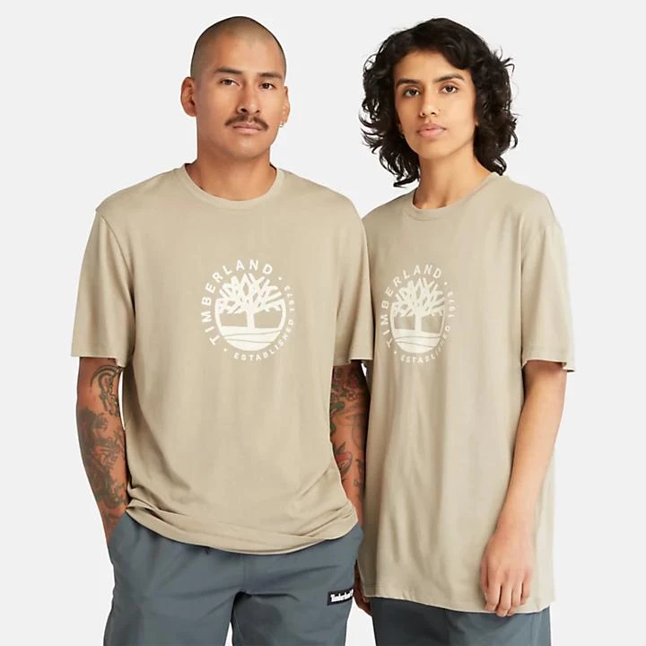 Timberland Refibra™ Logo Graphic Tee for Men in Light Green 1