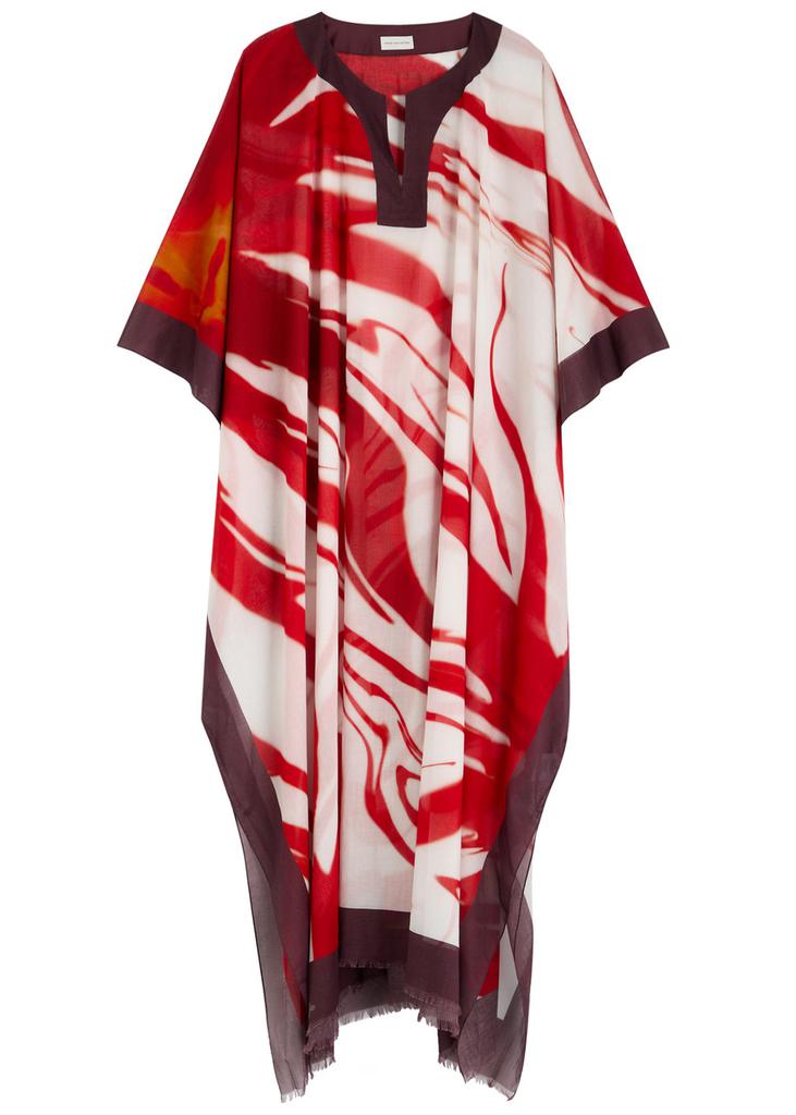 Dries Van Noten Cartland printed cotton kaftan dress