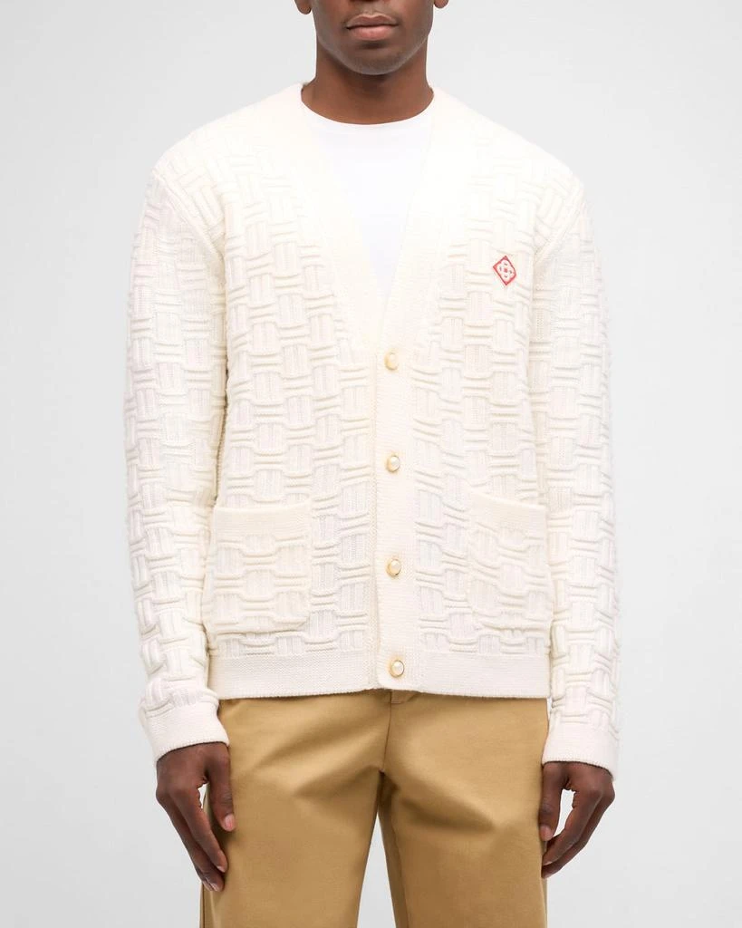 Casablanca Men's Column Stitch Cardigan 4