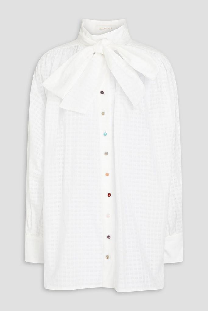 【Zimmermann】Acacia striped neck-tie blouse Zimmermann Acacia striped neck-tie blouse Zimmermann