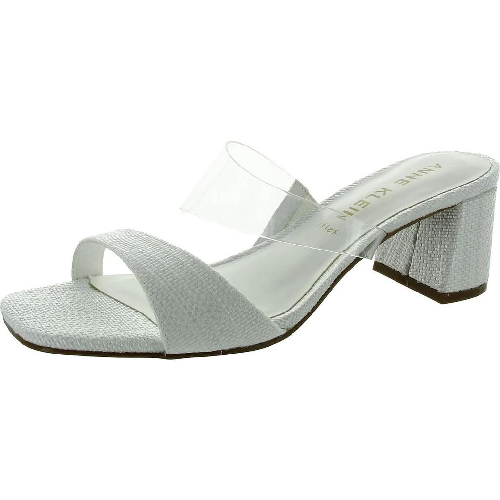 Anne Klein Kinder Womens Patent Square Toe Block Heel 7