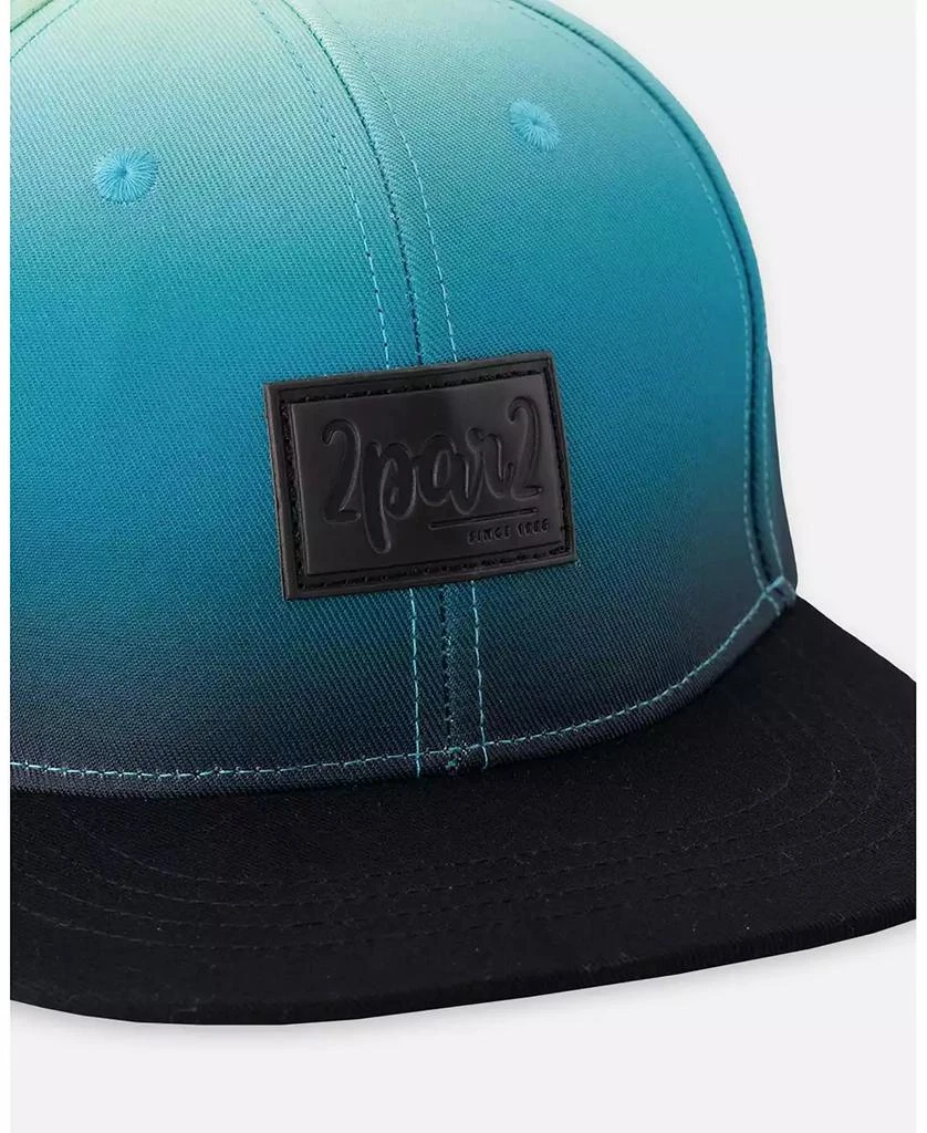 Deux par Deux Baby Boys Cap Lime To Black Gradient 3