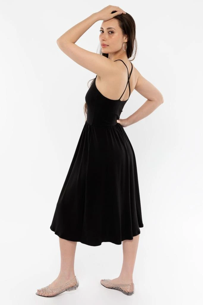 Los Angeles Apparel 43208X - Baby Rib Cross Back Summer Midi Dress 2