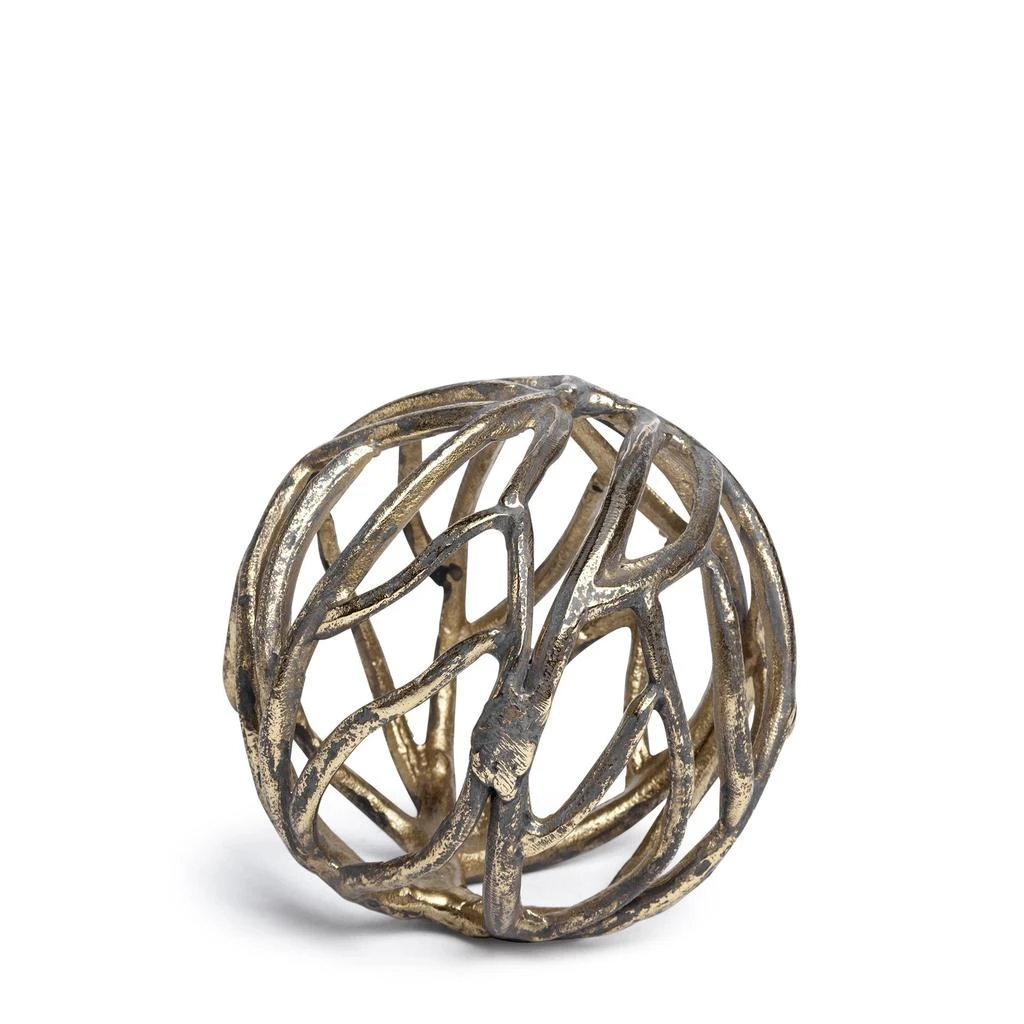 Homezia Petite Gold Metal Tree Branch Sculpture 2