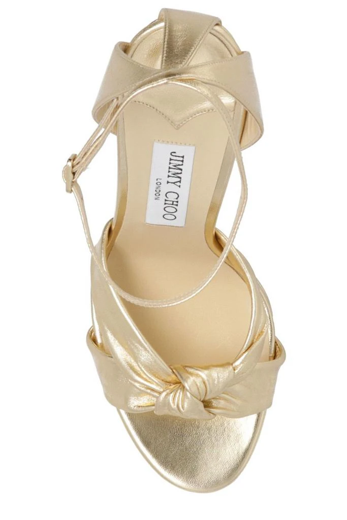 Jimmy Choo Jimmy Choo Rosie Satin Knot-Detailed Sandals 4