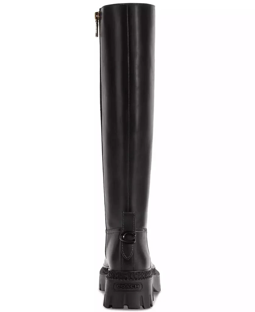 Coach Women's Julietta Sculpted C Lug Sole Tall Riding Boots 3