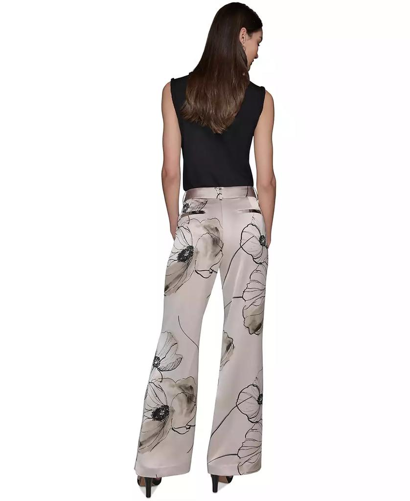 Karl Lagerfeld Paris Women's Printed Satin Pants