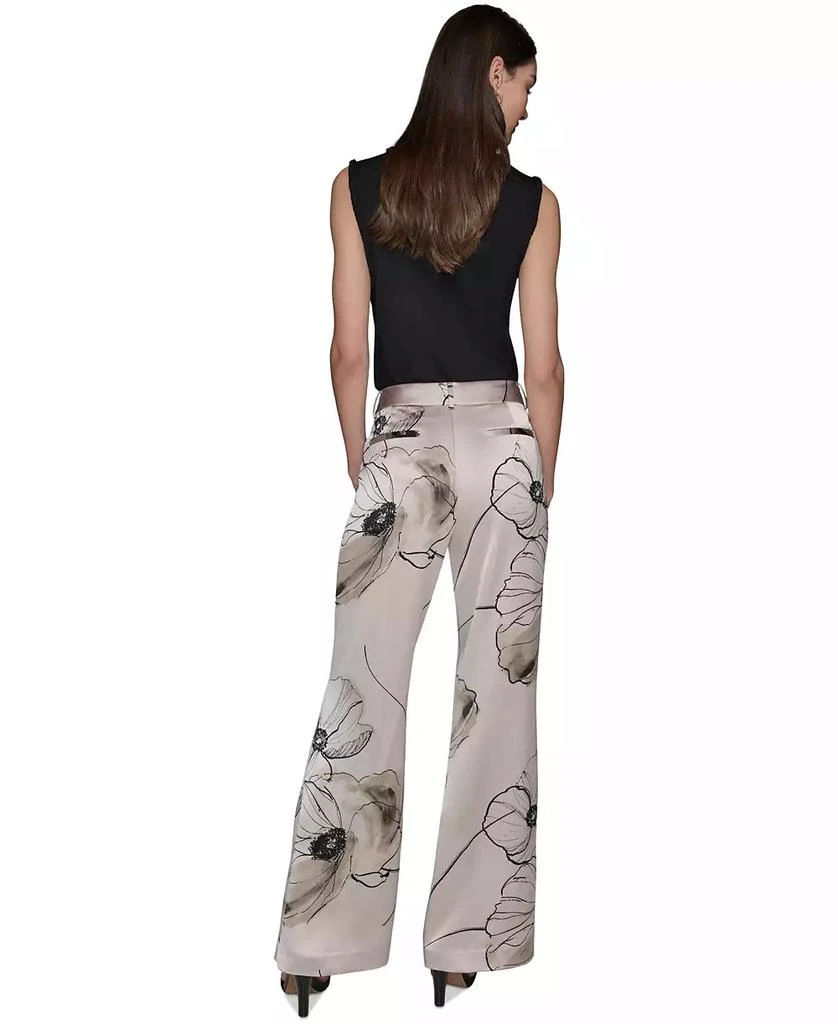 Karl Lagerfeld Paris Women's Printed Satin Pants 2