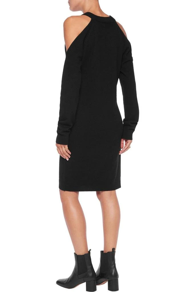 IRIS & INK Francesca cold-shoulder wool and cashmere-blend mini dress 3