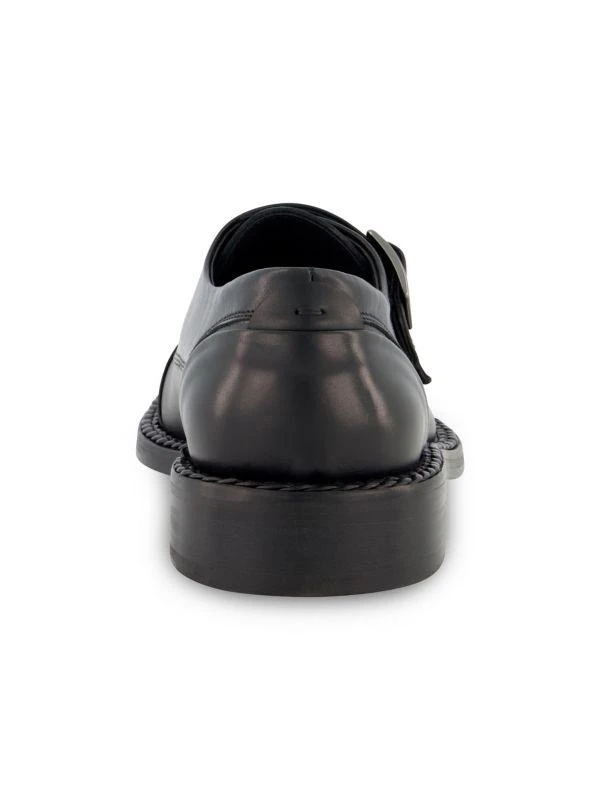 Karl Lagerfeld Paris White Label Leather Double Monk Strap Shoes 5