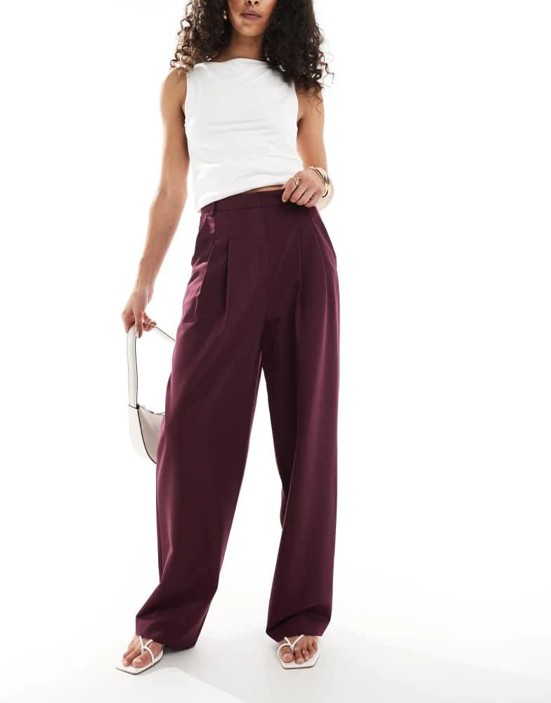 miss selfridge cigarette trousers Miss Selfridge Miss Selfridge Petite essentials cigarette trouser in  chocolate - Leggings