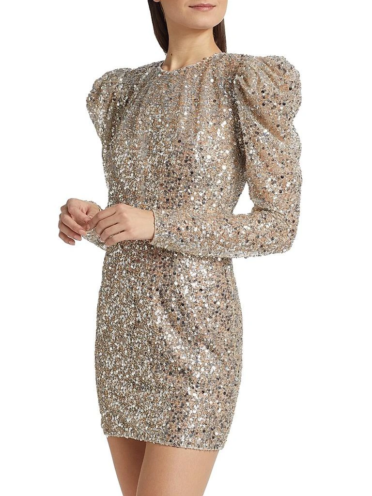 BRONX AND BANCO Tessa Metallic Sequin Minidress 4