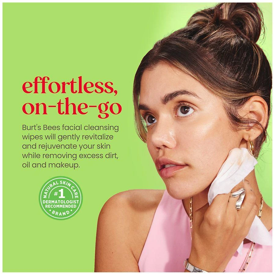 Burt's Bees Soothing 3-in-1 Pre-Moistened Towelettes for Sensitive Skin Aloe Vera 7