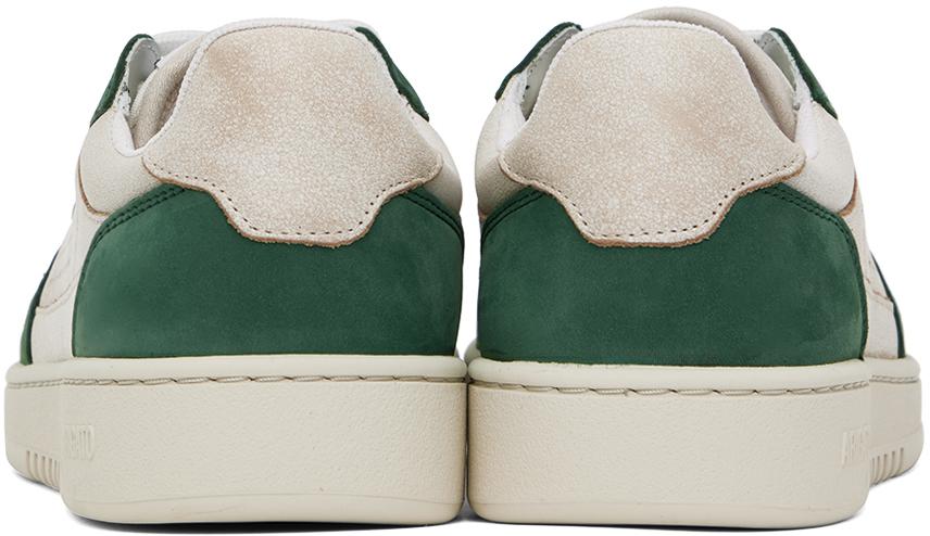 Axel Arigato Off-White & Green Dice Lo Sneakers - Casual