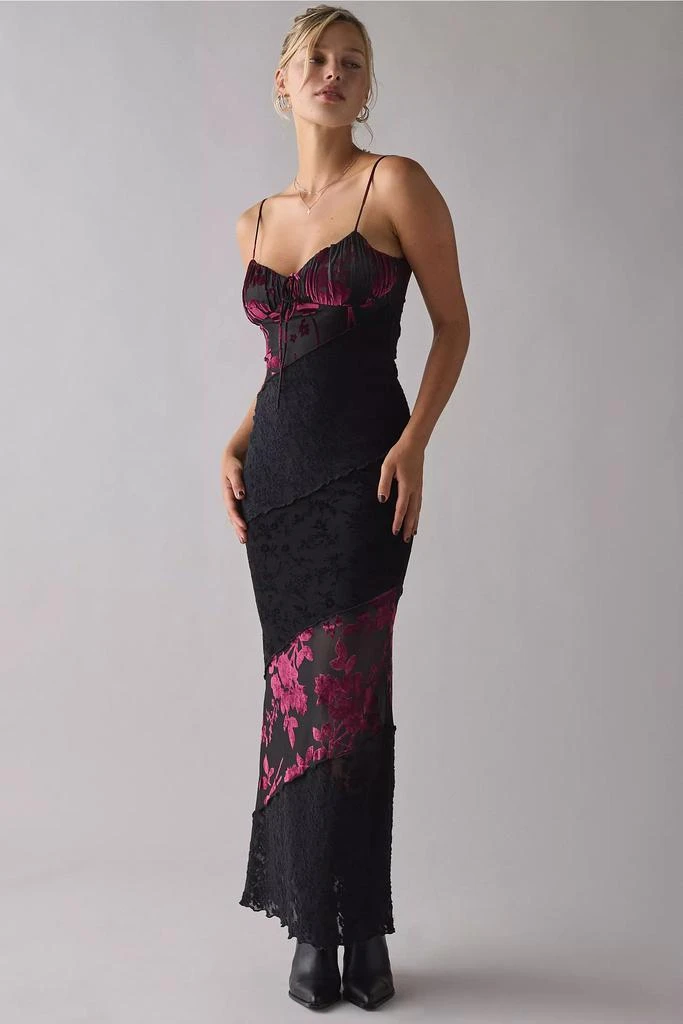 chinese dress ladies POPPY SATIN VISCOSE SLIP DRESS  Velvet by Graham & Spencer