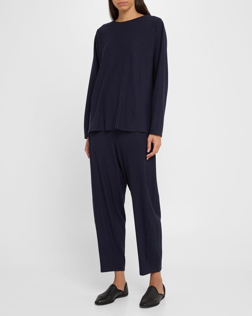 Eileen Fisher Cropped Stretch Rib Lantern Pants