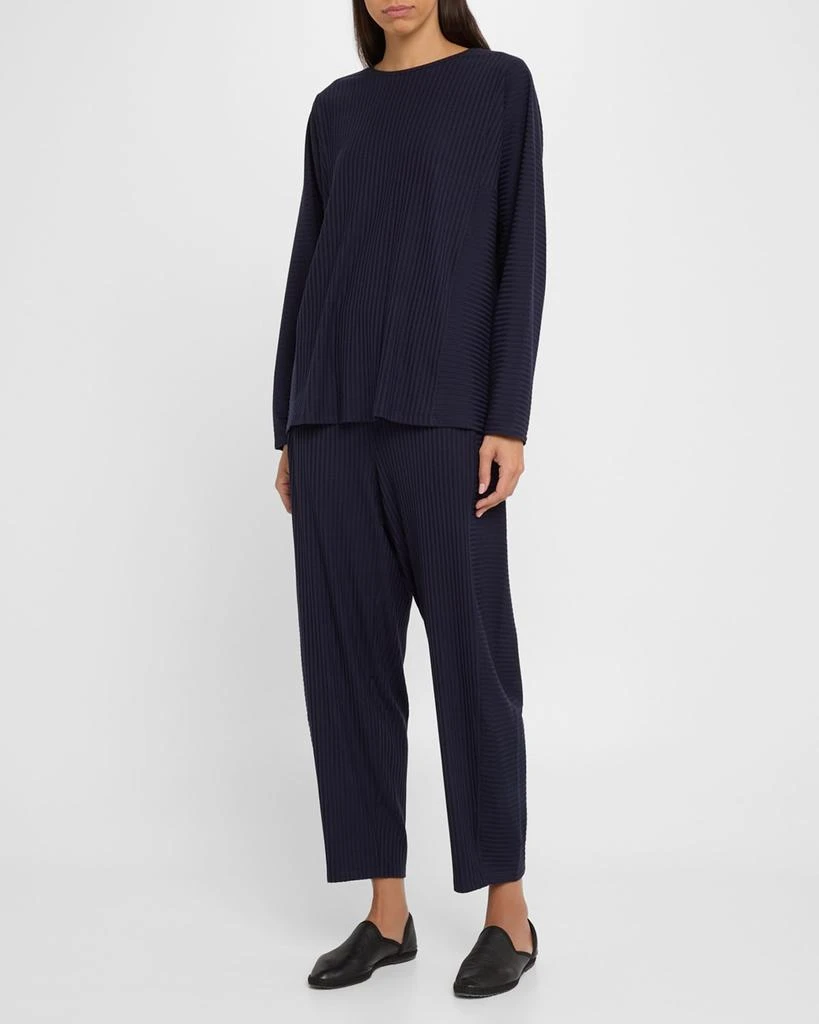 Eileen Fisher Cropped Stretch Rib Lantern Pants 2