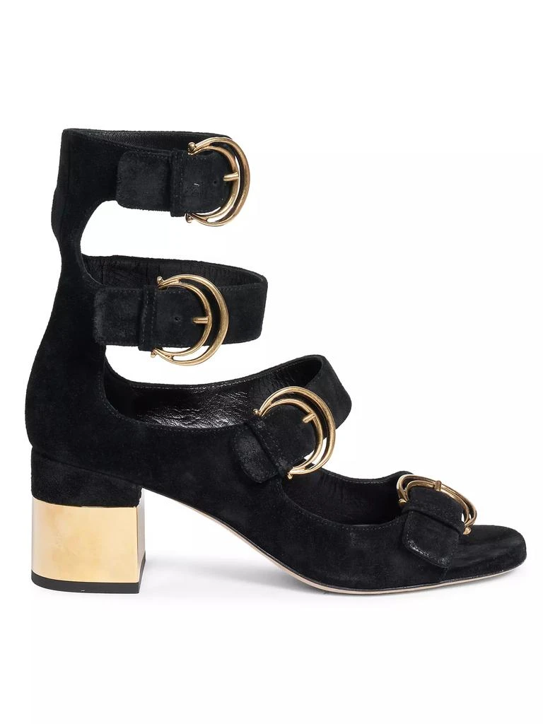 Chloé Alize Suede Buckle Sandals 1
