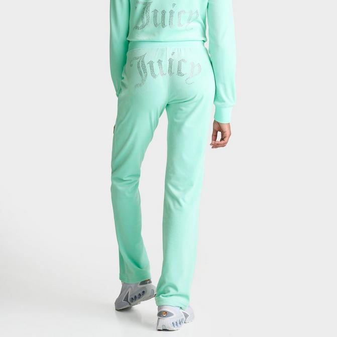 JUICY COUTURE Women's Juicy Couture OG Big Bling Velour Track Pants
