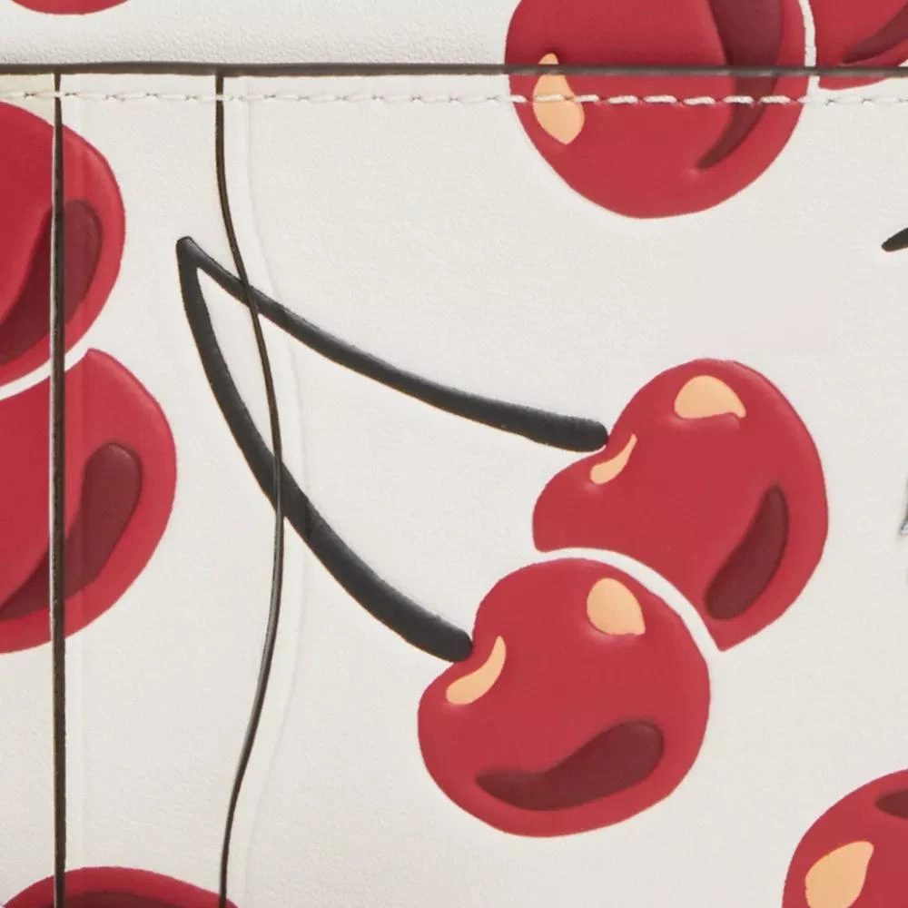 Coach Zip Card Case With Cherry Print 3