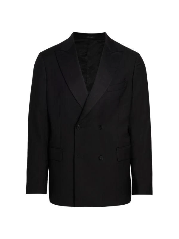 Saks Fifth Avenue Slim Fit Double Breasted Dinner Jacket 6