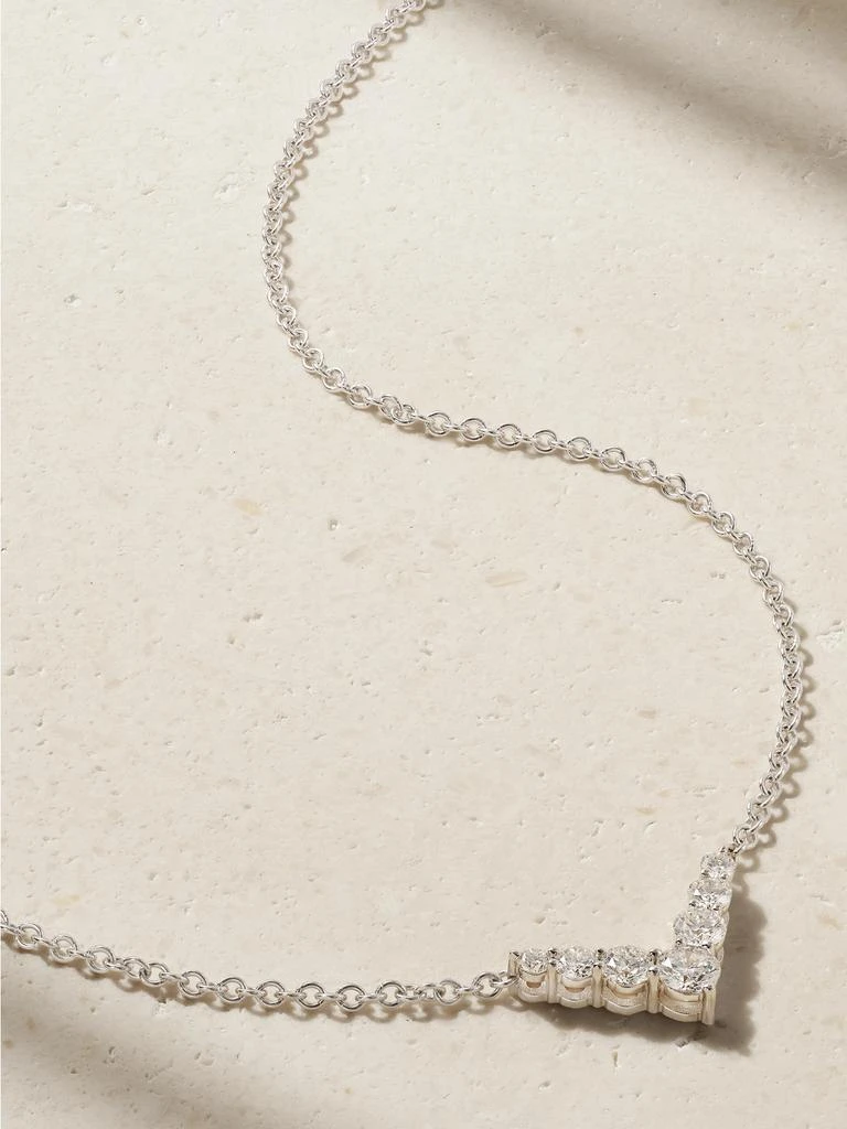 Melissa Kaye Aria V Mini 18k 白金钻石迷你项链 1