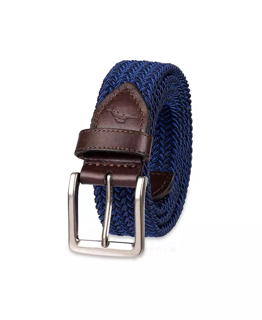 Tommy Bahama Men's Two-Tone Stretch Braided Web Belt