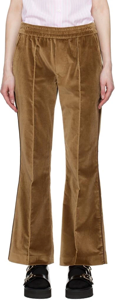 Ernest W. Baker Tan Flare Trousers 1