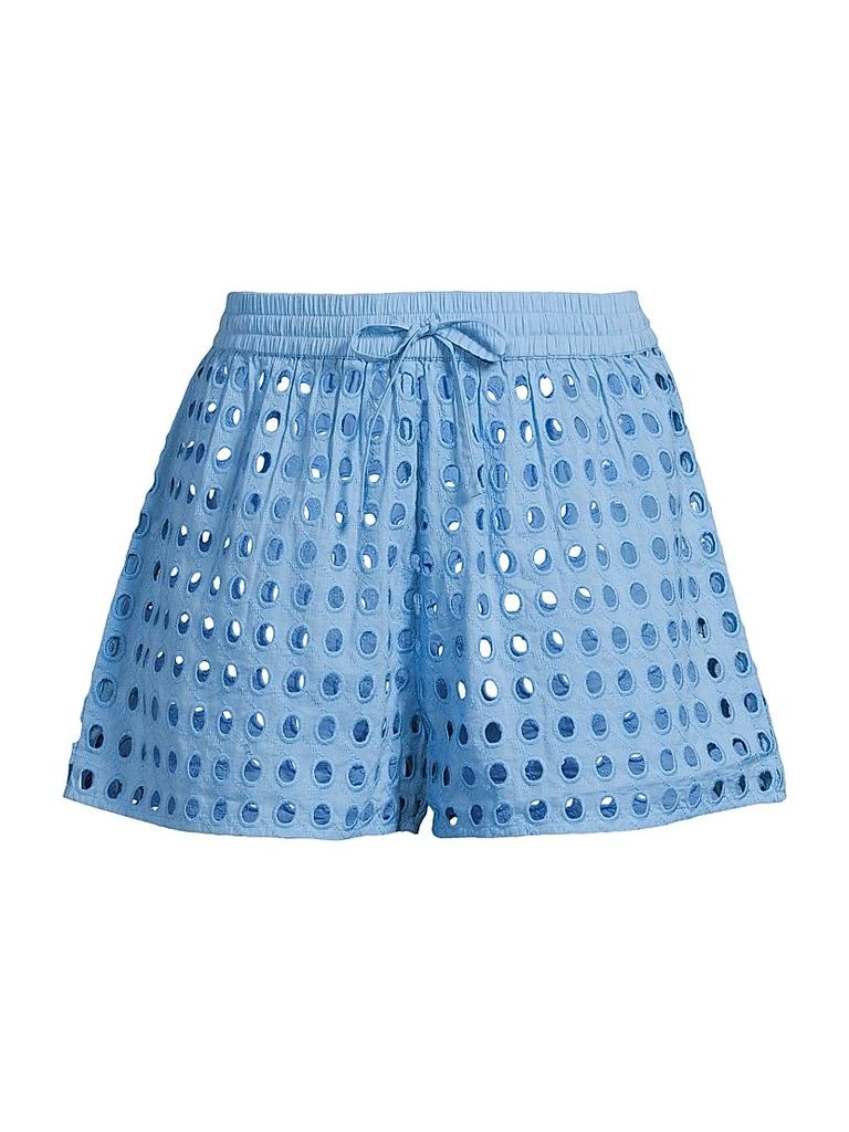 Solid & Striped The Charlie Eyelet Cotton Shorts 1