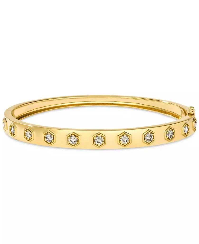Le Vian Anywear Everywear® Nude Diamond Bangle Bracelet (1 ct. t.w.) in 14k Gold (Also Available in Rose Gold or White Gold) 1
