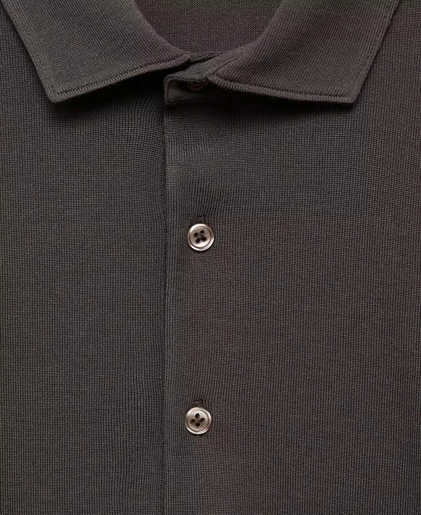 Mango Men's Stretch-Wool Polo Shirt 3