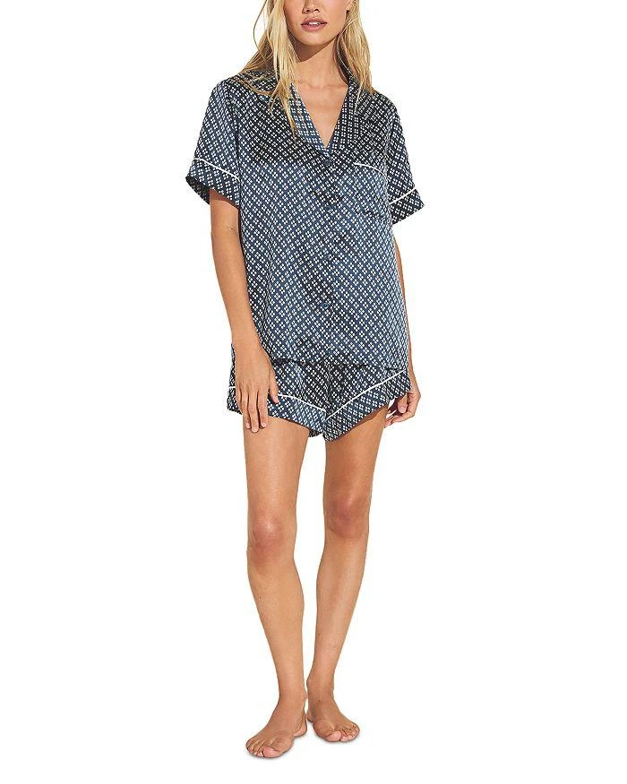 Eberjey Inez Printed Washable Silk Short Pajama Set 4