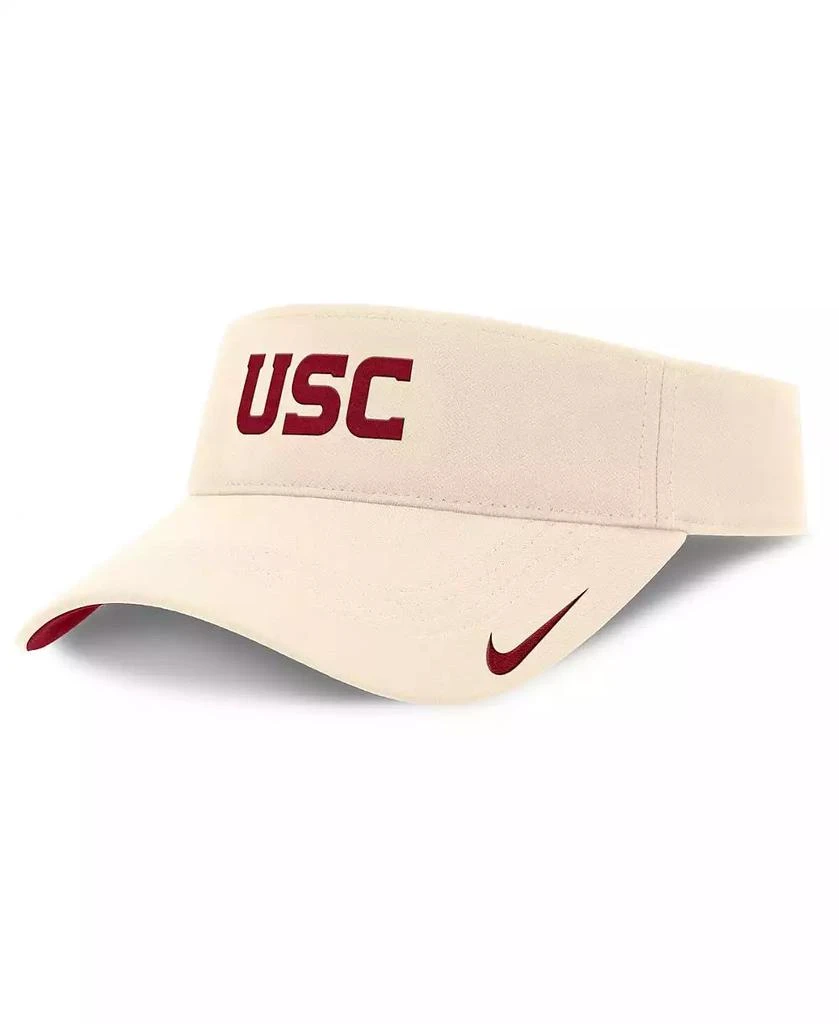 NIKE Men's Natural USC Trojans Primetime Ace Adjustable Visor Hat 3