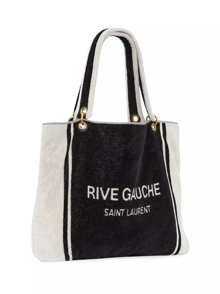 Saint Laurent Rive Gauche Towel Tote Bag in Terry Cloth 4