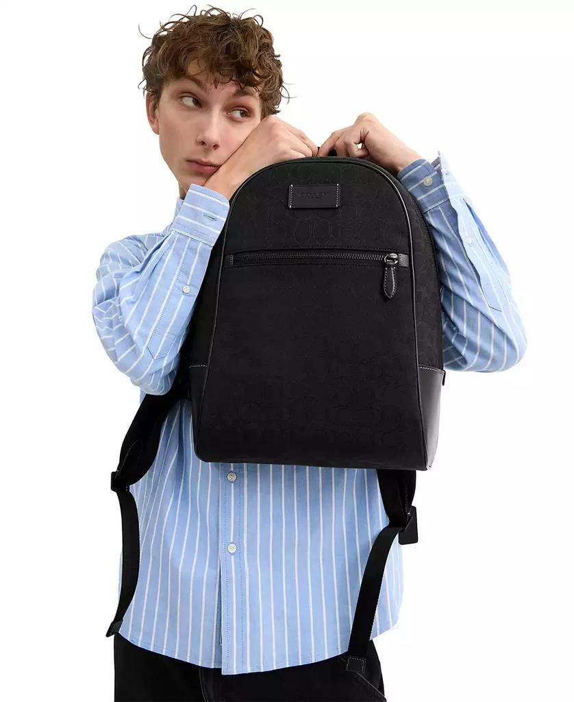 Coach Men's Signature Jacquard Backpack 7