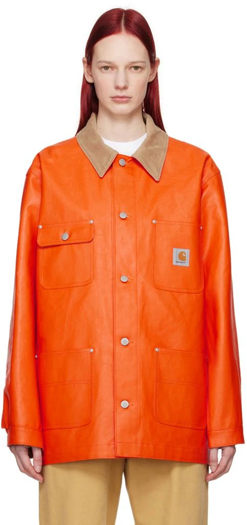 Junya Watanabe Orange Carhartt Work In Progress Edition Jacket 1