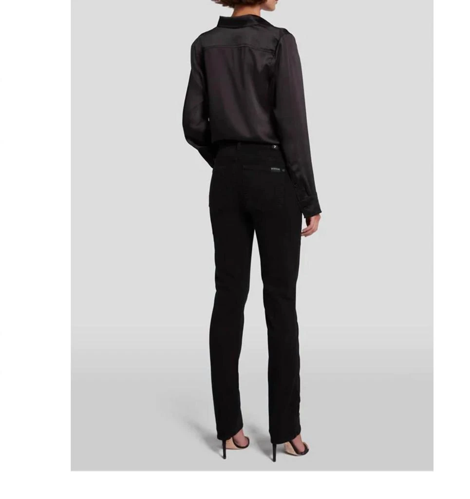 7 For All Mankind Kimmie Straight In Black 3