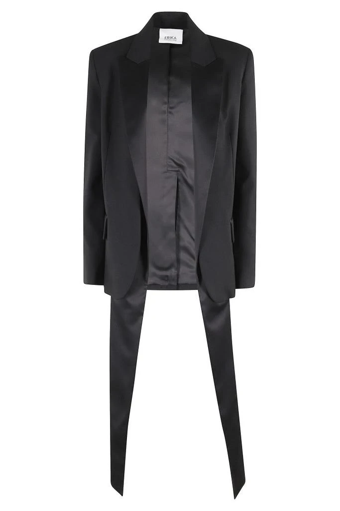 ERIKA CAVALLINI Tailored Black Blazer with Classic Lapel