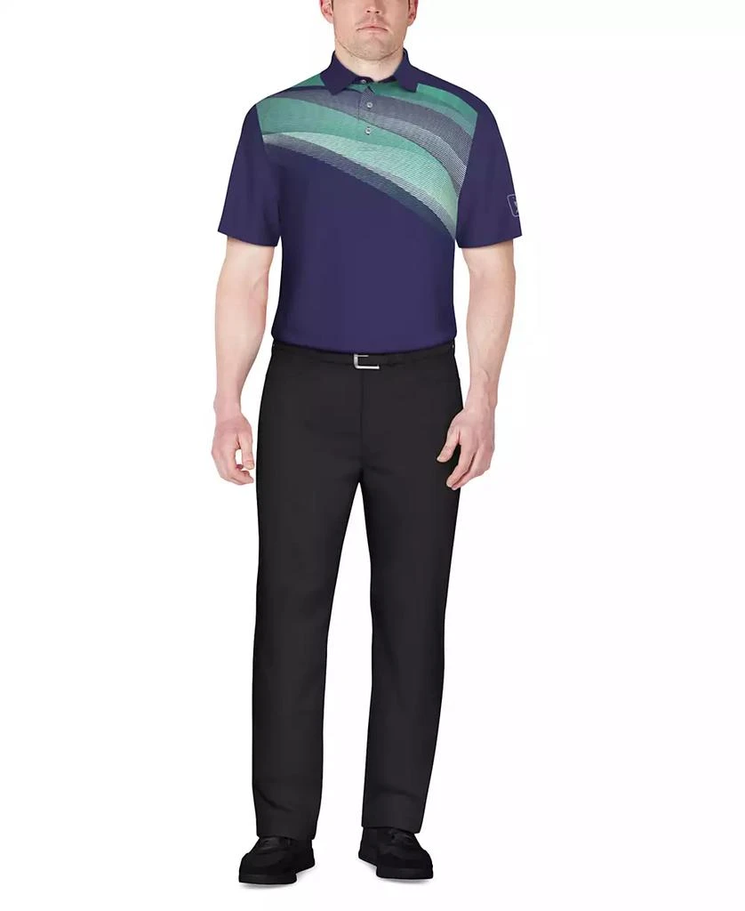 PGA TOUR Men's Golf Bag Graphic Regular Fit Polo Shirt 3