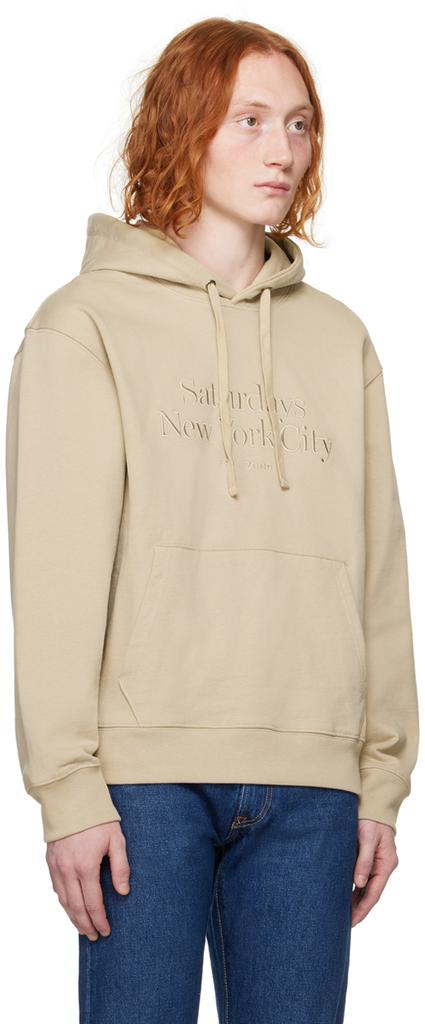Saturdays NYC Beige Ditch Miller Hoodie