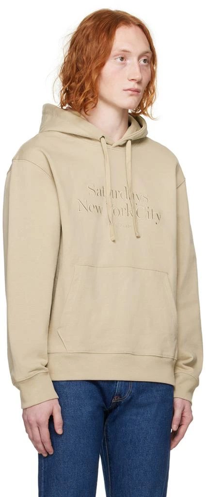 Saturdays NYC Beige Ditch Miller Hoodie 2