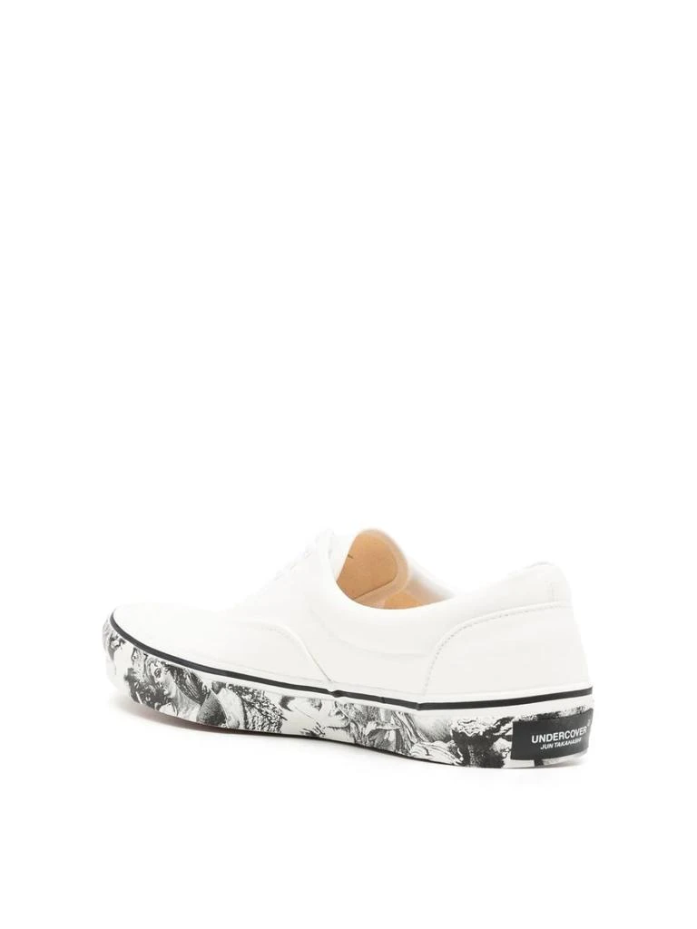 UNDERCOVER PRINTED SOLES CANVAS SNEAKERS 3