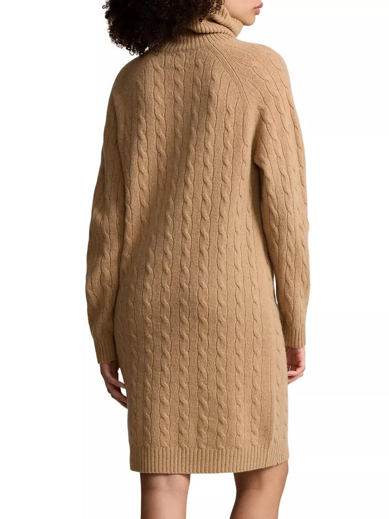 Ralph Lauren Cable-Knit Wool &amp; Cashmere Turtleneck Sweaterdress 2