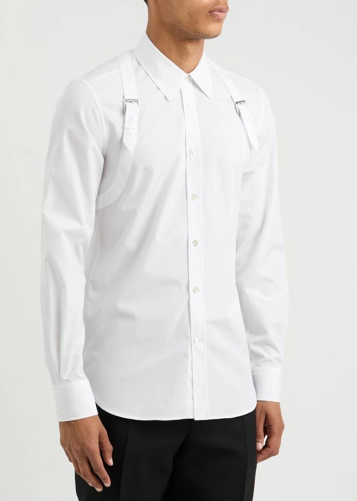 Alexander McQueen Harness cotton-poplin shirt 2
