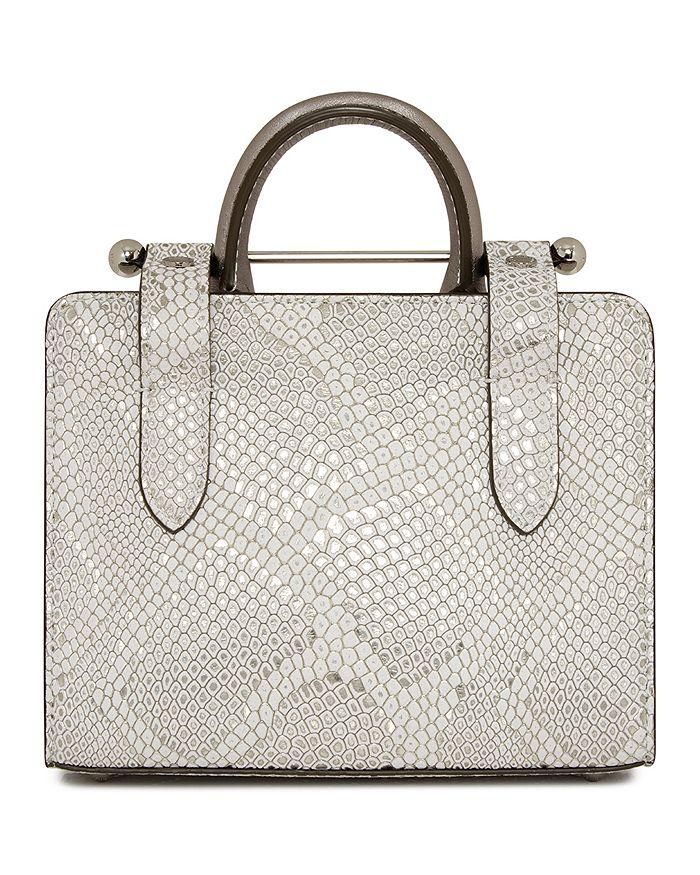 Strathberry Nano Metallic Leather Tote