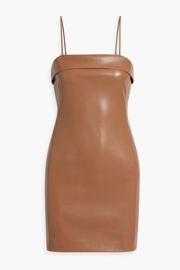 Alice + Olivia Kelly faux leather mini dress 1