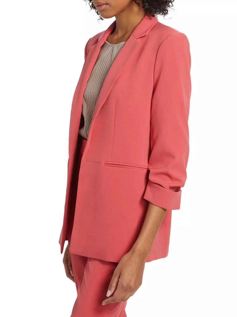 Tahari Stella Ruched Open-Front Blazer 4