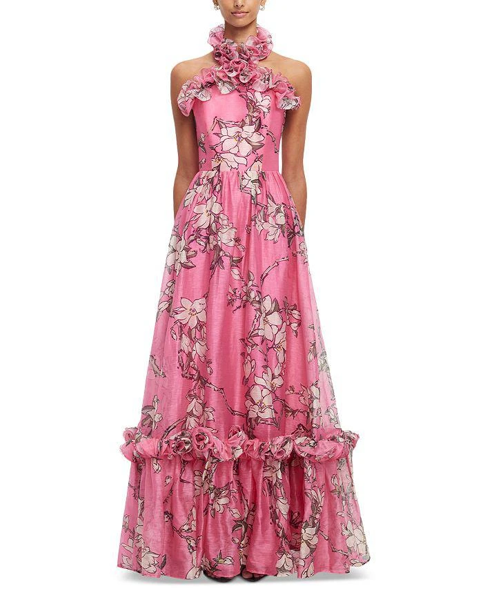knee length dresses for ladies Leona Petal Midi Dress main image 1